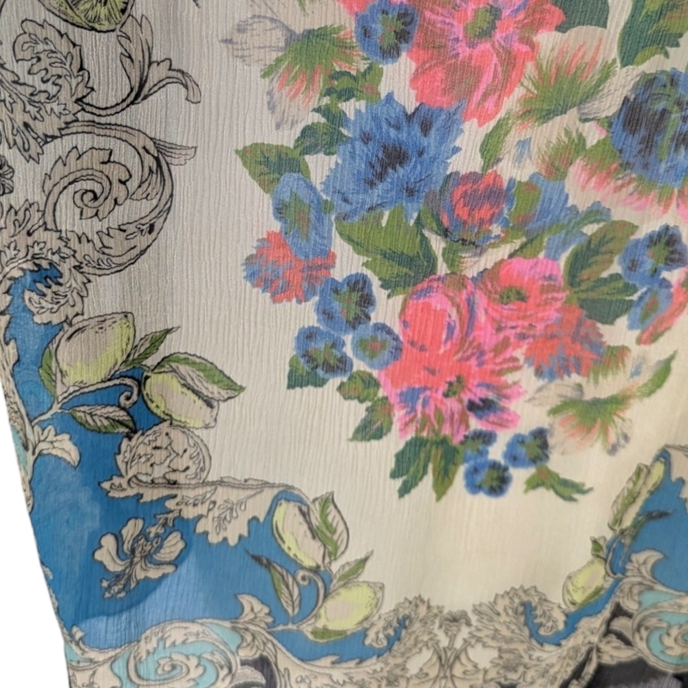 Anthropologie Moulinette Soeurs Silk Trapeze Swing Dress Womens 2 Floral Black - Picture 9 of 16